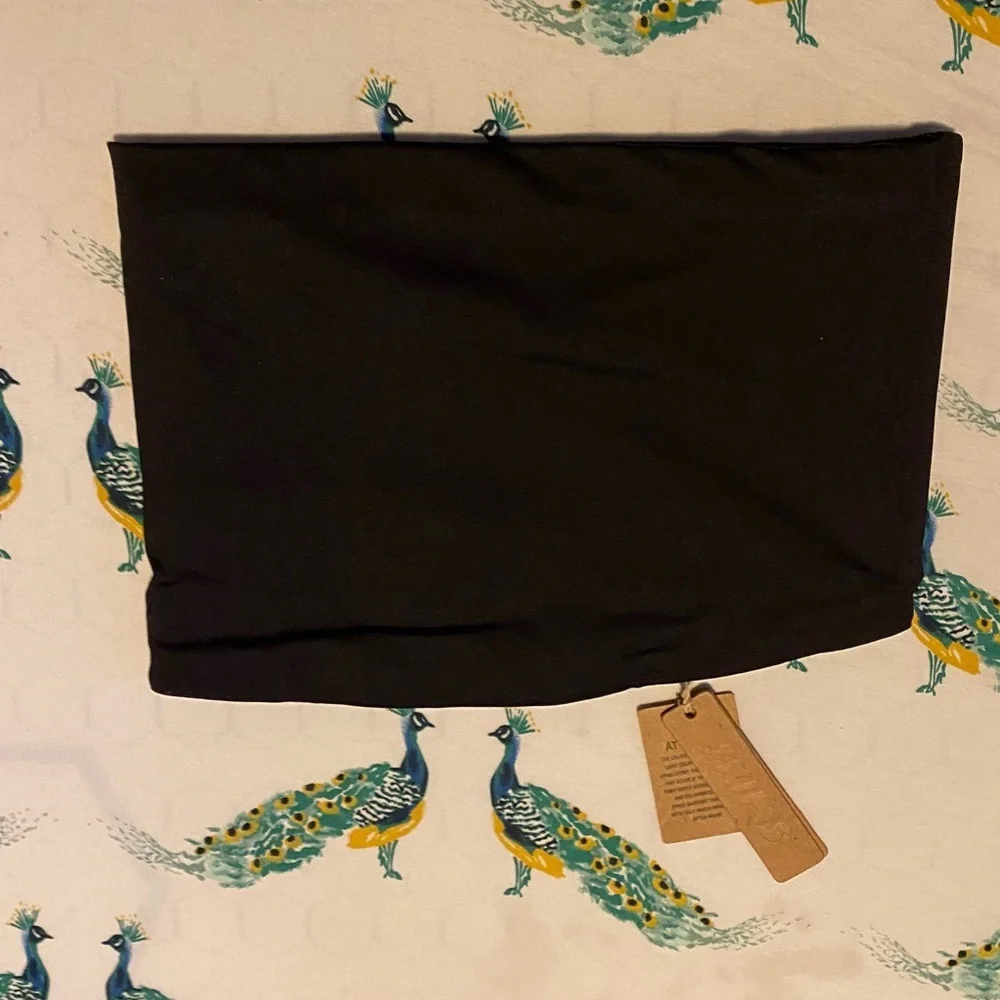 NWT SKIMS Swim Bandeau Swimsuit Bikini Top Sz 3X Onyx
